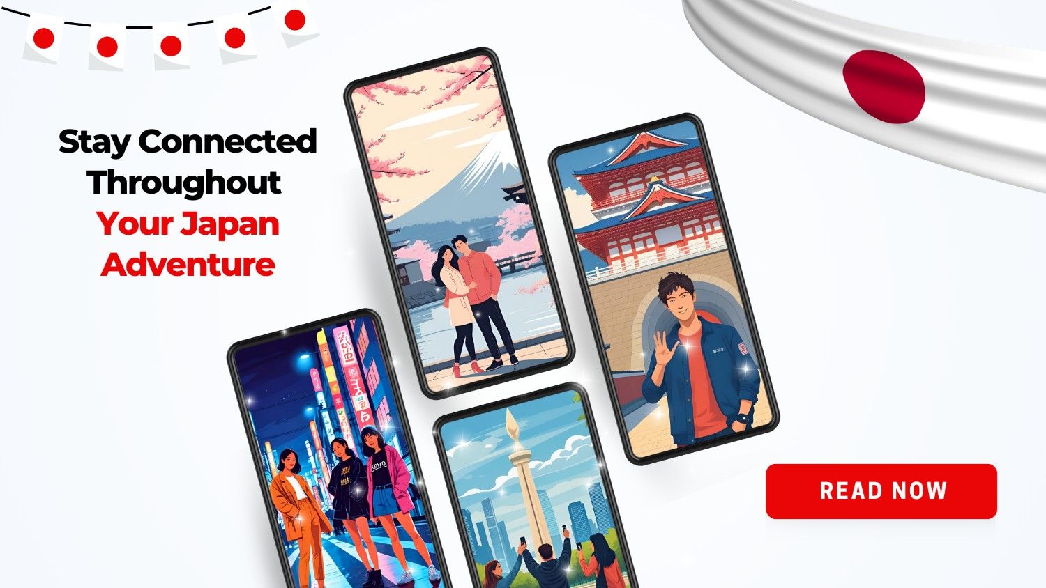 Stay connected in Japan with a ConnectedYou Japan eSIM