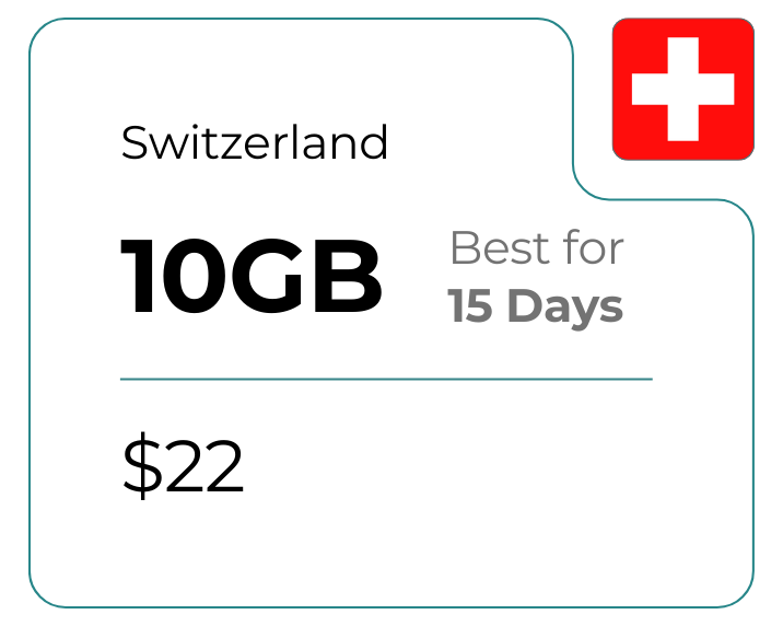 Switzerland 10 GB 30 Days