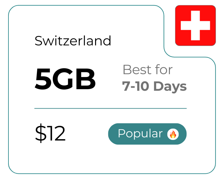 Switzerland 5 GB 30 Days