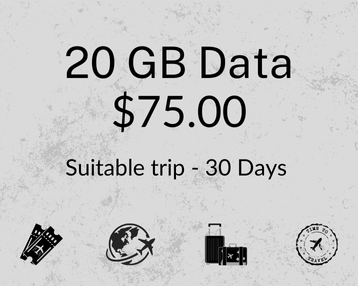 Canadá 20 GB 30 dias