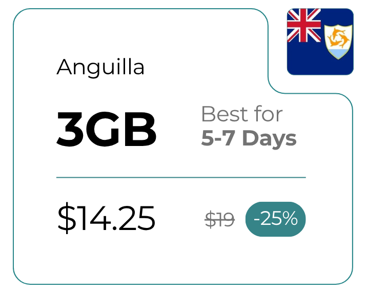 Anguilla 3 GB 30 Days