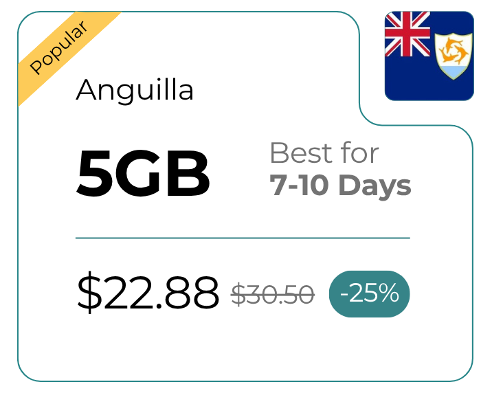 Anguilla 5 GB 30 Days