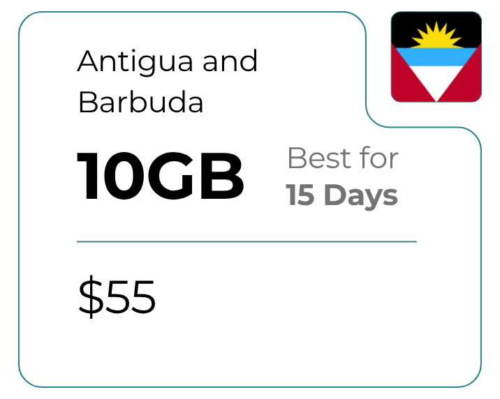 Antigua and Barbuda 10 GB 30 Days