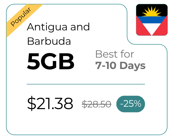 Antigua and Barbuda 5 GB 30 Days
