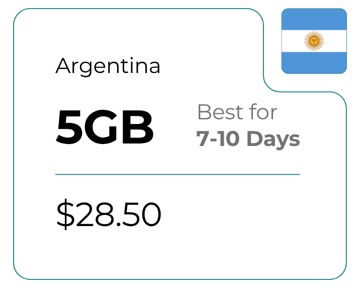 Argentina 5 GB 30 Days