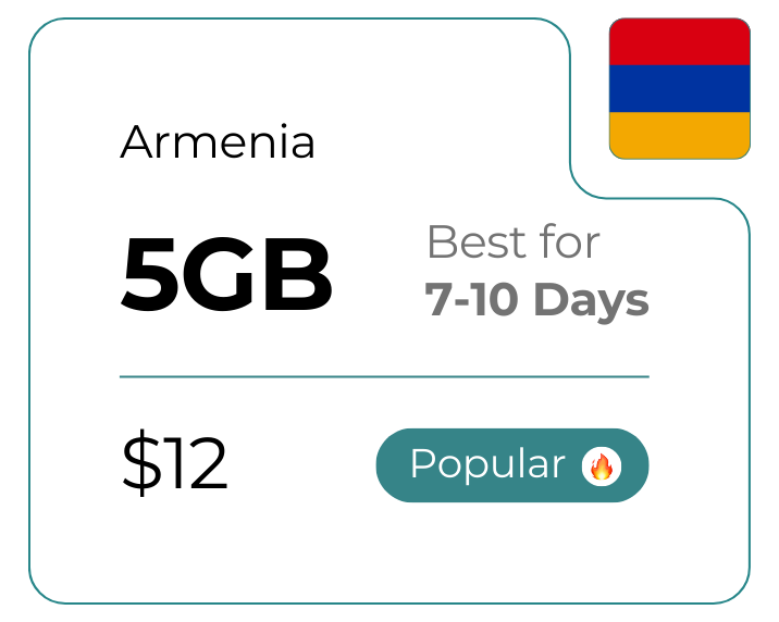 Armenia 5 GB 30 Days