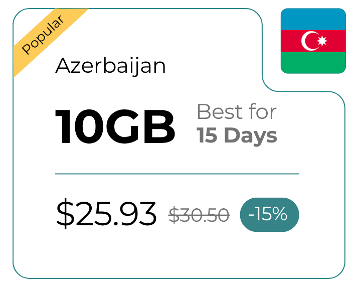 Azerbaijan 10 GB 30 Days
