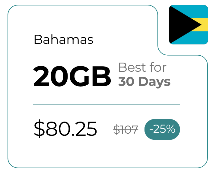 Bahamas 20 GB 30 Days