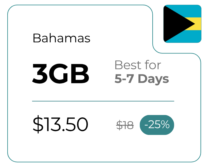 Bahamas 3 GB 30 Days