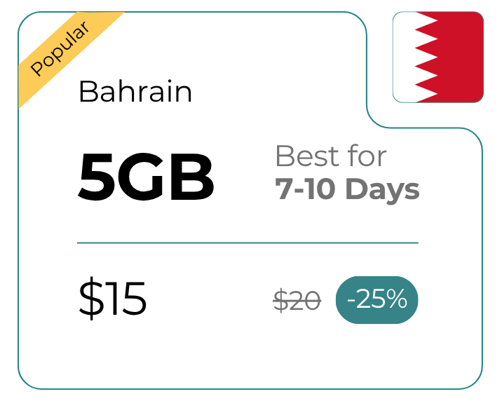 Bahrain 5 GB 30 Days