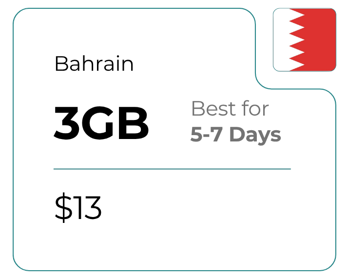 Bahrain 3 GB 30 Days