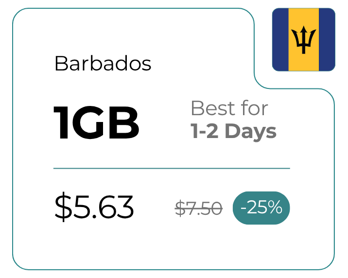Barbados 1 GB 30 Days