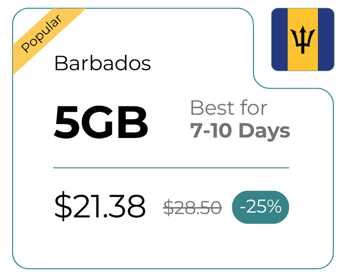 Barbados 5 GB 30 Days