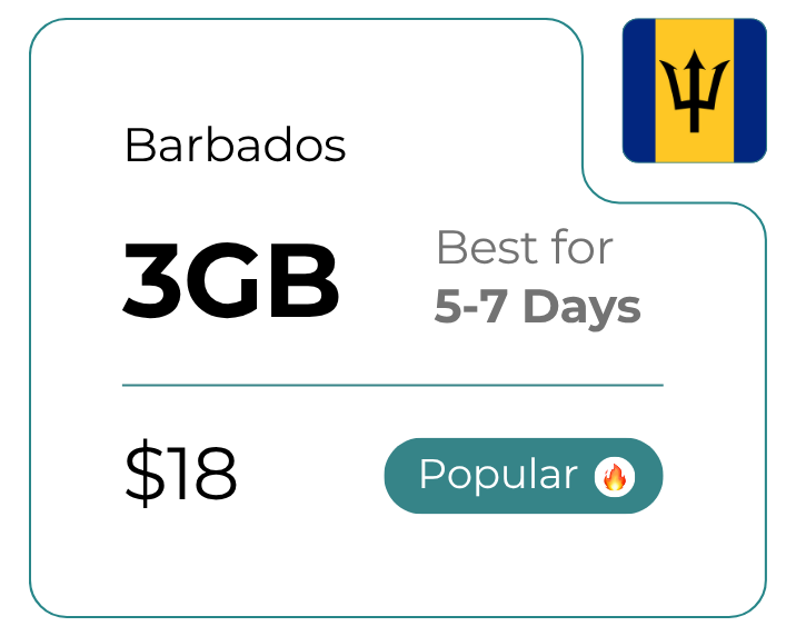 Barbados 3 GB 30 Days