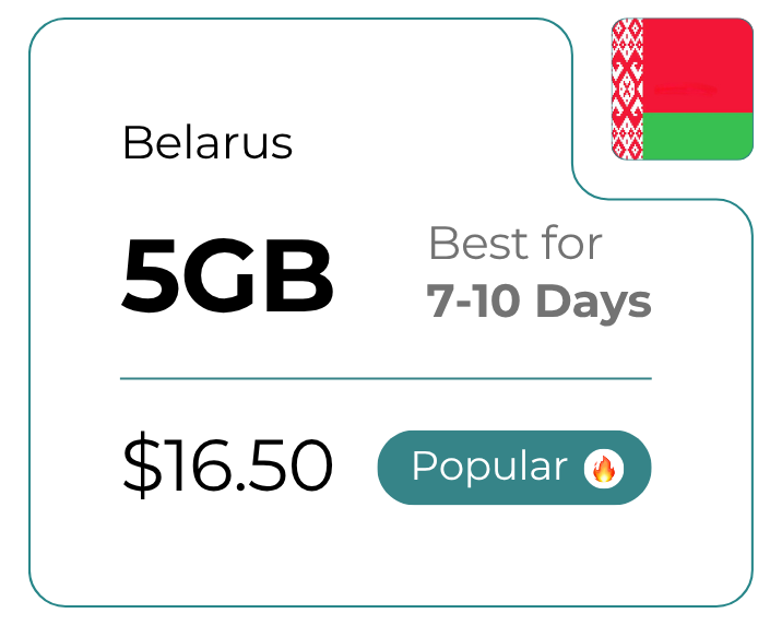 Belarus 5 GB 30 Days