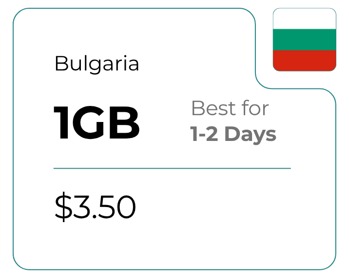 Bulgaria 1 GB 30 Days