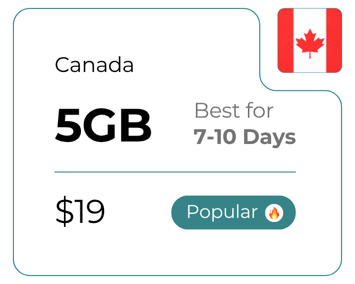 Canada 5 GB 30 Days