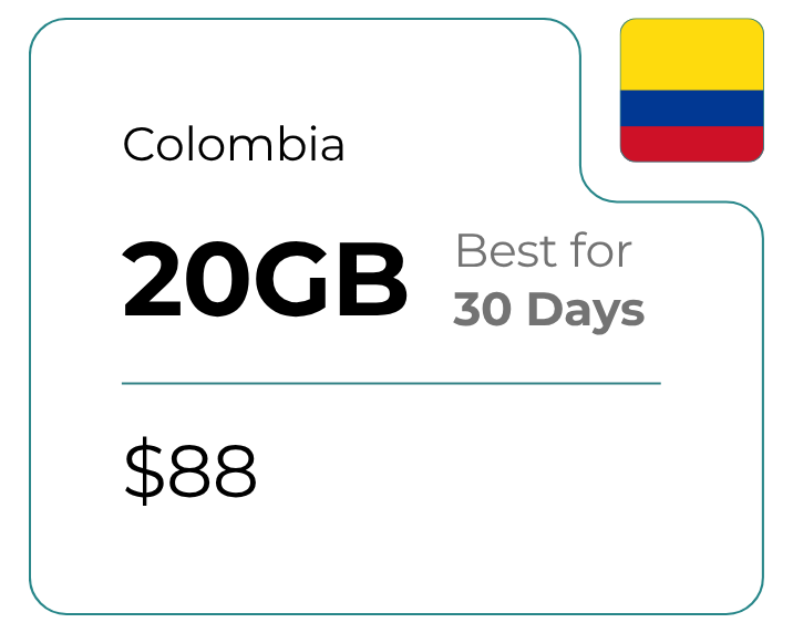 Colombia 20 GB 30 Days
