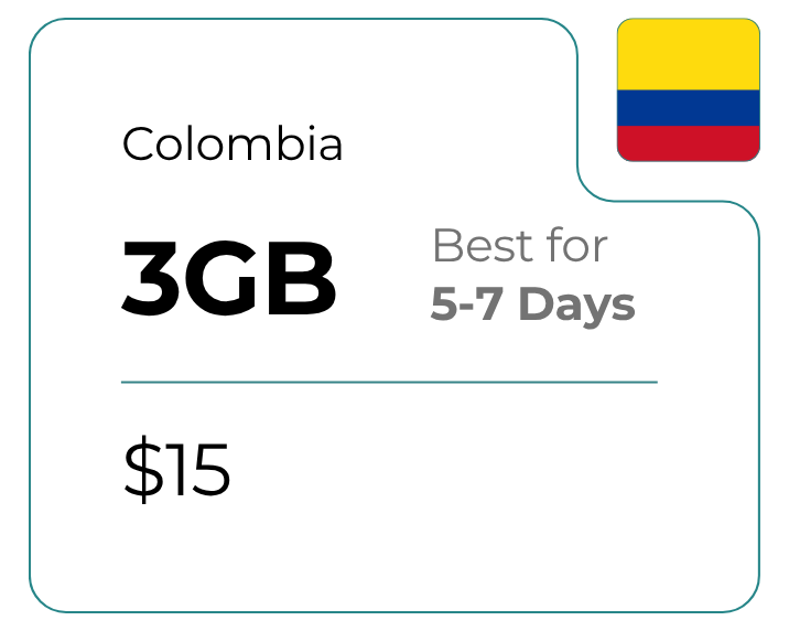 Colombia 3 GB 30 Days