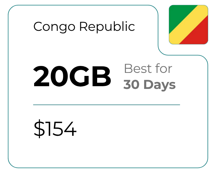 Congo Republic 20 GB 30 Days