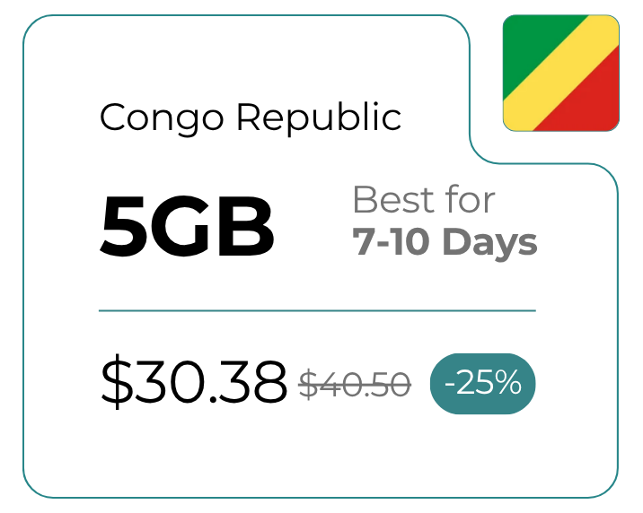 Congo Republic 5 GB 30 Days