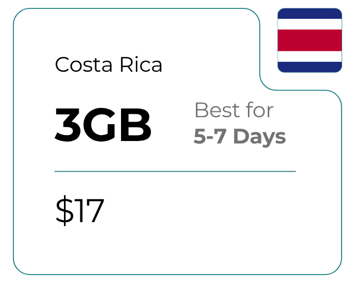 Costa Rica 3 GB 30 Days
