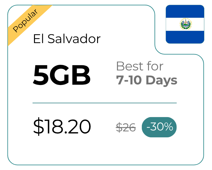 El Salvador 5 GB 30 Days