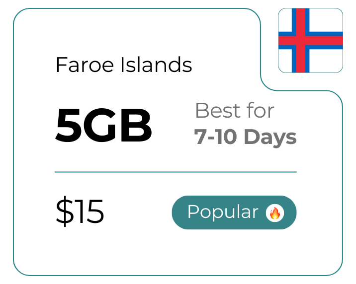 Faroe Islands 5 GB 30 Days