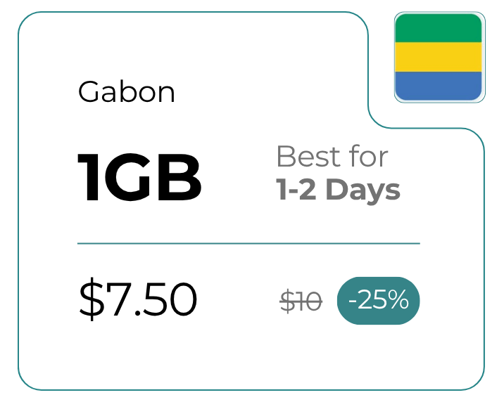 Gabon 1 GB 30 Days