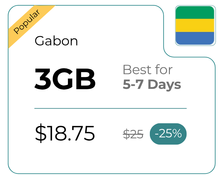 Gabon 3 GB 30 Days