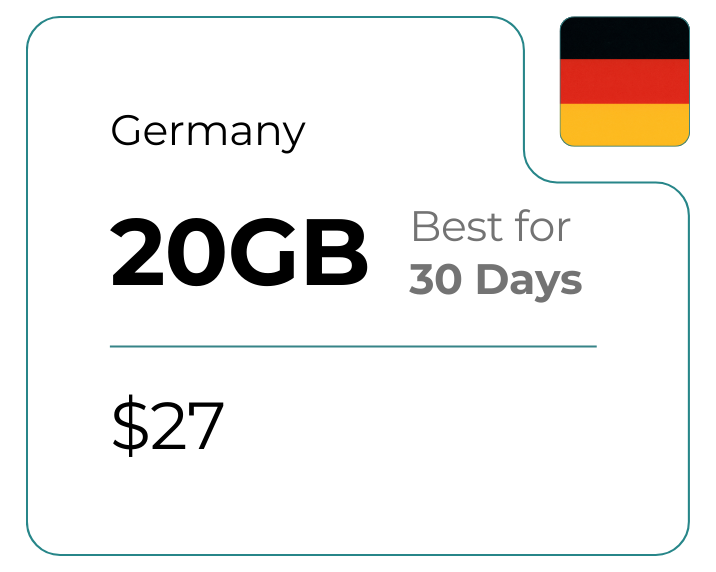 Germany 20 GB 30 Days