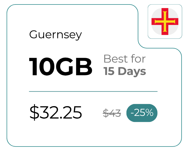 Guernsey 10 GB 30 Days