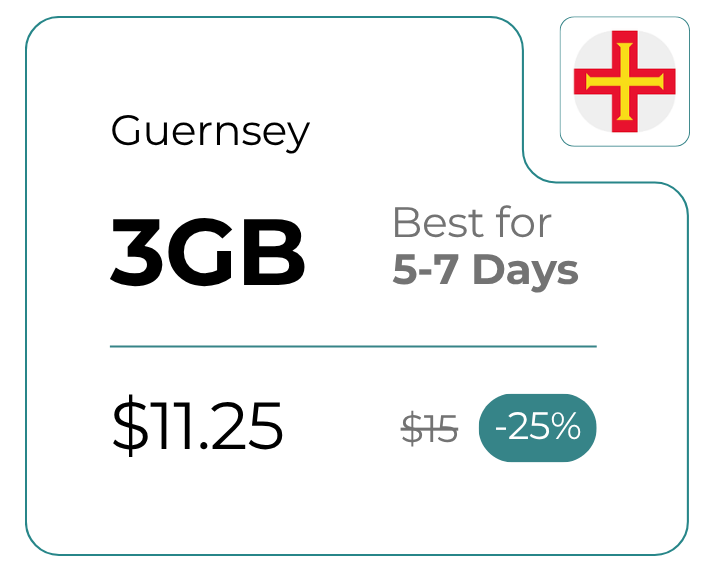 Guernsey 3 GB 30 Days