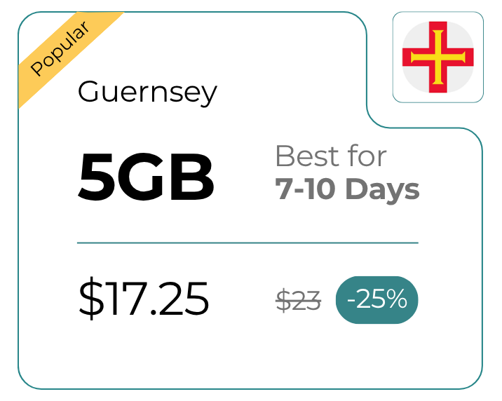 Guernsey 5 GB 30 Days