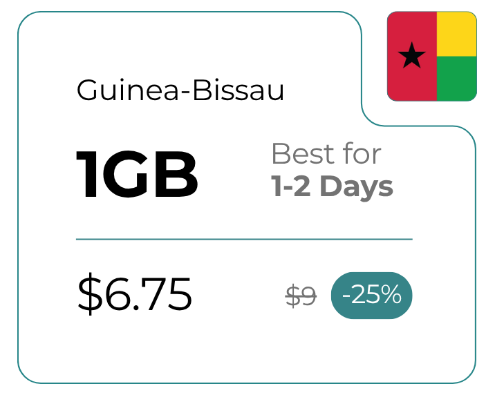 Guinea-Bissau 1 GB 30 Days