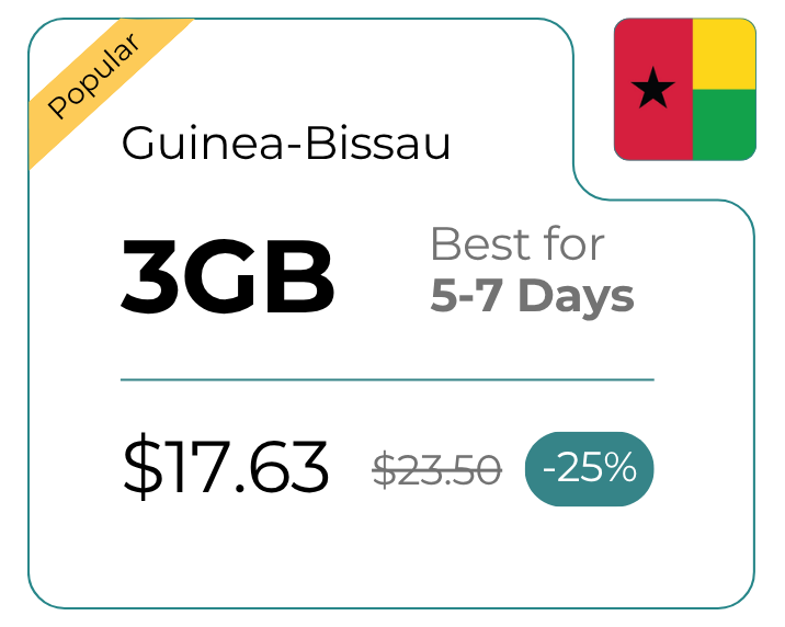 Guinea-Bissau 3 GB 30 Days