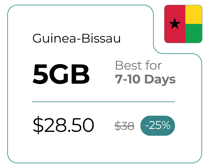 Guinea-Bissau 5 GB 30 Days