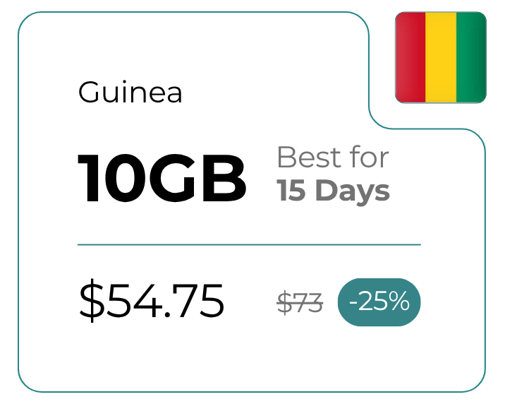 Guinea 10 GB 30 Days