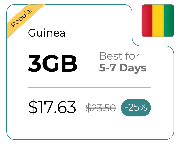 Guinea 3 GB 30 Days