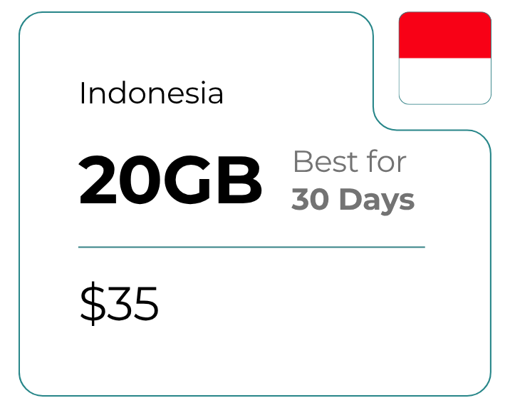 Indonesia 20 GB 30 Days