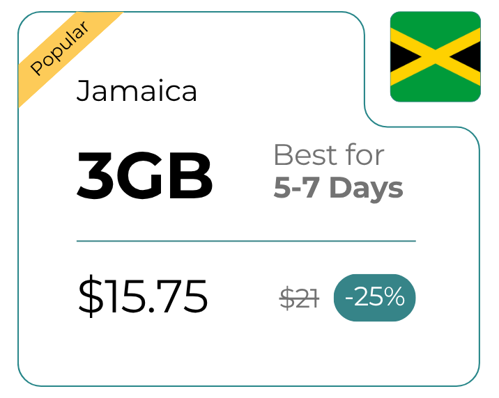 Jamaica 3 GB 30 Days