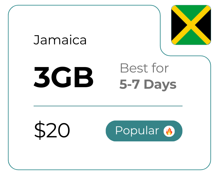 Jamaica 3 GB 30 Days