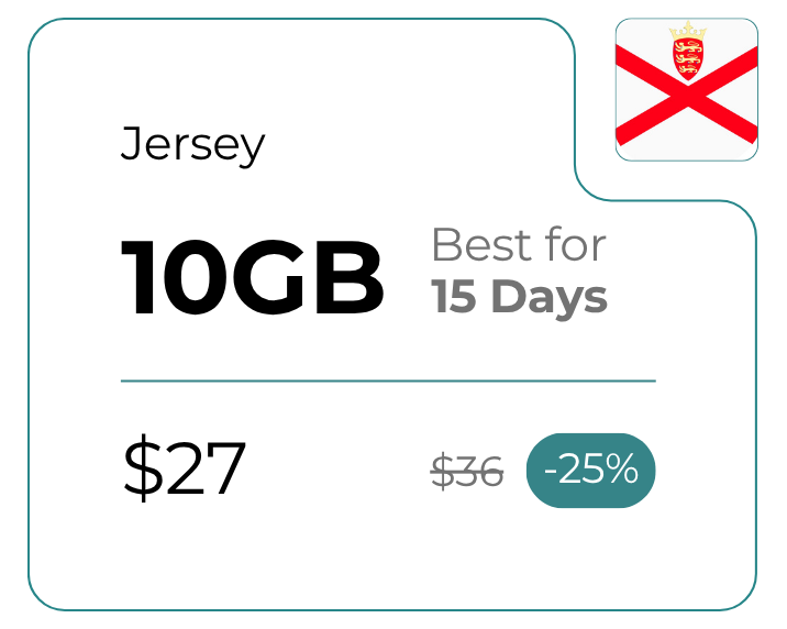 Jersey 10 GB 30 Days