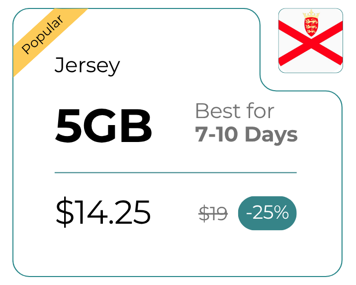 Jersey 5 GB 30 Days