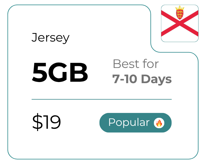 Jersey 5 GB 30 Days