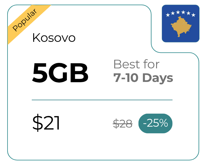 Kosovo 5 GB 30 Days