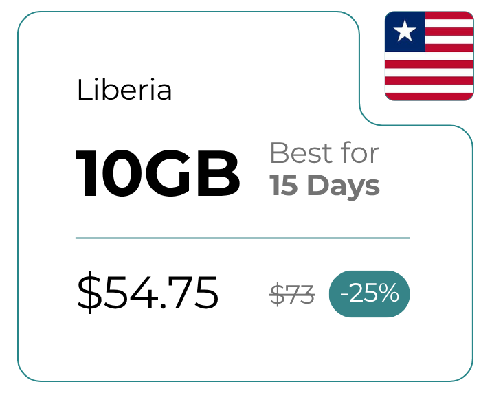 Liberia 10 GB 30 Days