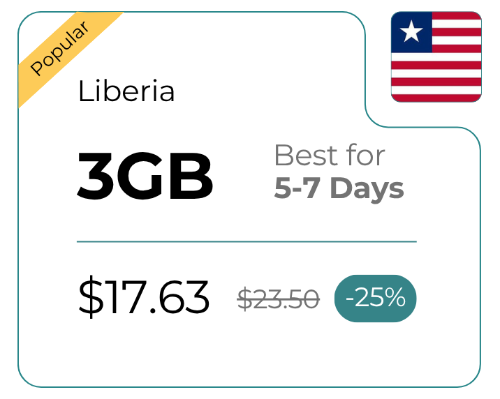 Liberia 3 GB 30 Days