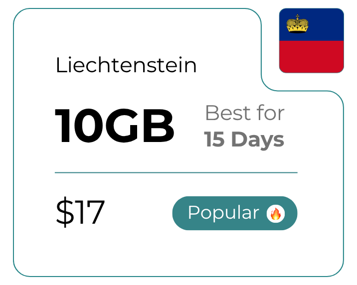 Liechtenstein 10 GB 30 Days