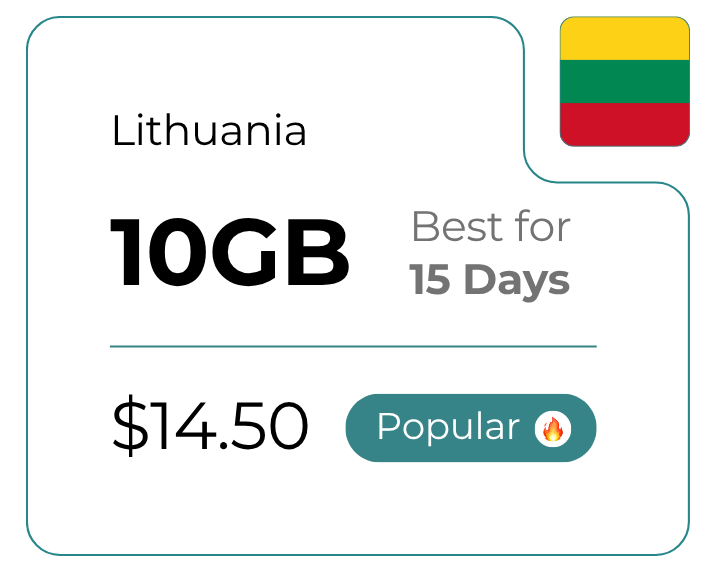 Lithuania 10 GB 30 Days